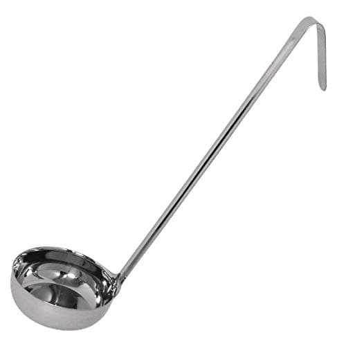 Image of Vogue GG004 Flat Bottom Ladle 118 ml Stainless Steel Kitchen Cooking Serving Utensil