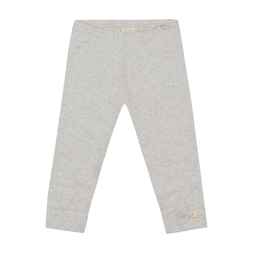 Image of DILLING Baby cotton leggings - Light grey melange 9-12M