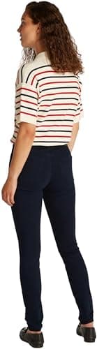 Image of Tommy Hilfiger Women's Como Skinny Mid Rise Jeans, Blue (Dark Night Navy), 28W/30L