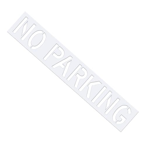 Image of No Parking Template, Reusable, 40x226cm, Washable Spray Stencil, Parking Zone Marker, Easy to Use Template, for Sidewalk, Pavement, Backyard
