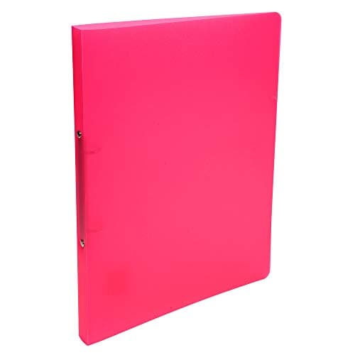 Image of Exacompta - Ref. 54165E -1 Chromaline translucent flexible PP binder - 2 round rings 15mm diameter - 20mm spine - External dimensions: 32 x 25 cm - A4 file format - Colour: red