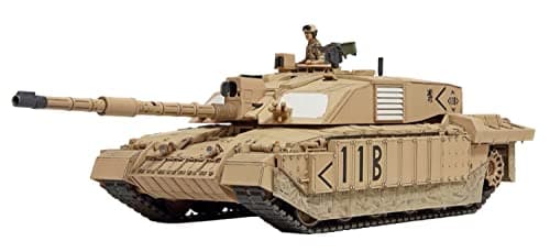 Image of British Challenger 2 Tank (Desert Version) 1:48 Military Plastic Model Assembly Kit