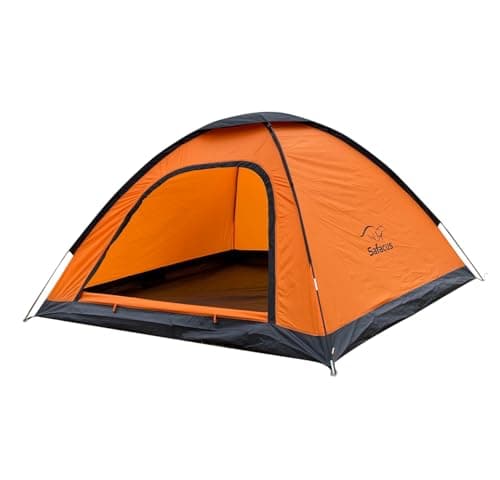 Image of SAFACUS 3-4 Man Camping Tent - 4 Person Dome Tent Lightweight, Waterproof Family tent, Compact, Quick Setup. Outdoors, Backpacking, Beach