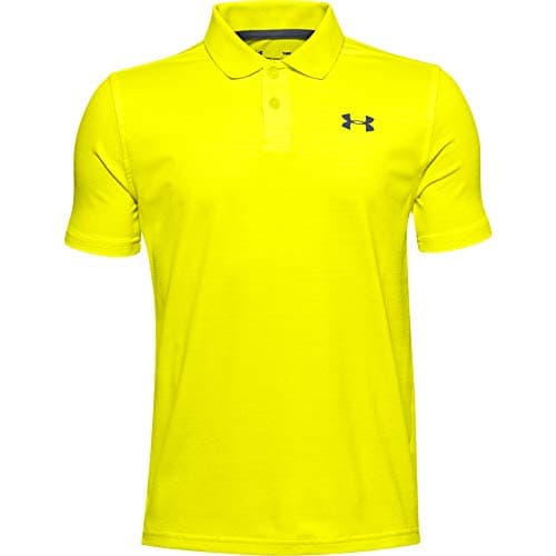 Image of Under Armour Performance Polo 2.0 Polo, Boys Yellow, Yellow Ray / White / Pitch Gray (706), YXL