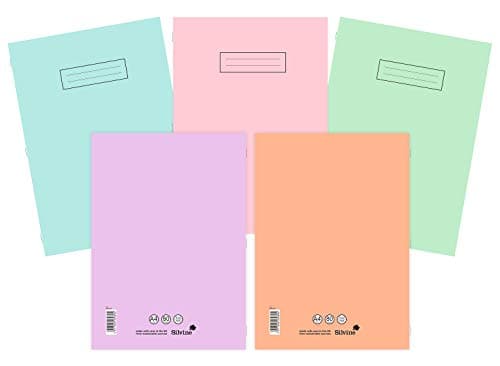 Image of Silvine A4 Exercise Books Assorted Pastel Colours (Pack of 10)
