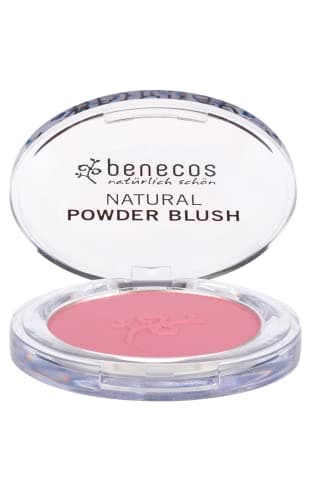 Image of Benecos Natural Cosmetics - Powder Blush - With Organic Castor Oil - Mallow Rose - 5.5g