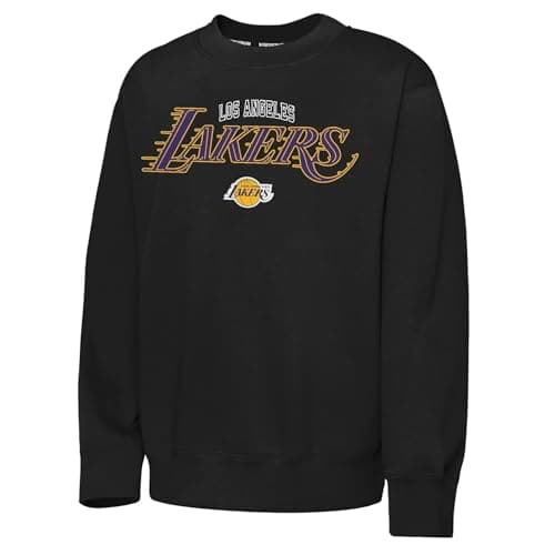 Image of NBA Mens Fleece Crew, Black, S EU
