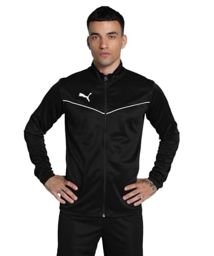 Image of PUMA Men's Teamrise Training Poly Track Jacket, Puma Black-Puma White, 3XL UK