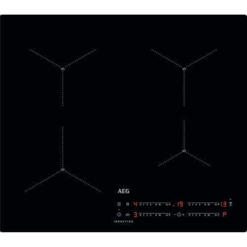 Image of AEG 7000 Series Induction Hob 60 cm, 4 Zones, IAX64411CB, SenseBoil Cooking Sensors, Quick Heat with PowerBoost, Hob2Hood, Frameless Black Glass, Touch Control, Child Lock, 44x560x490mm