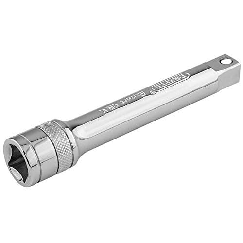 Image of Draper 16751 1/2-Inch Square Drive Polished Chrome Extension Bar, 125 mm