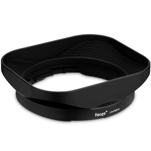 Image of Haoge Metal Square Lens Hood for Panasonic LEICA DG SUMMILUX 25mm f/1.4 ASPH lens LH-P2514 dg25 25MM F1.4 H-X025 Bayonet designed
