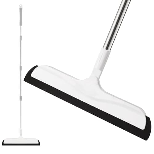 Image of Mitclear Floor Squeegee with Long Handle(50IN), Extendable Foam Squeegee Mop for Wet Room, Squidgy Shower Cleaner, Handled Floors Sweeper Water Wiper for Bathroom Kitchen Pool Pet Hair