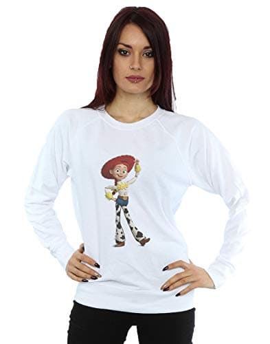 Image of Disney Women's Toy Story Jessie Pose Sweatshirt White Small
