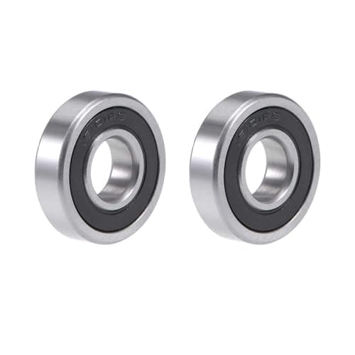 Image of TA-VIGOR 2Pcs 16101-2RS Deep Groove Ball Bearings, Z2 12mm x 30mm x 8mm Double Sealed Industrial Bearings, Chrome Steel Skateboard Bearings for Motor Electrical Instrument Equipment