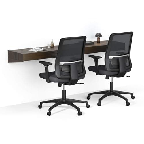 Image of Mobili Fiver, Evolution wall mounted desk 180x40, Dark Walnut, Made In Italy