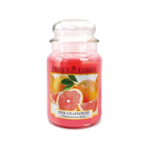 Image of Price's - Pink Grapefruit Large Jar Candle - Sweet, Delicious, Quality Fragrance - Long Lasting Scent - Up to 150 Hour Burn Time