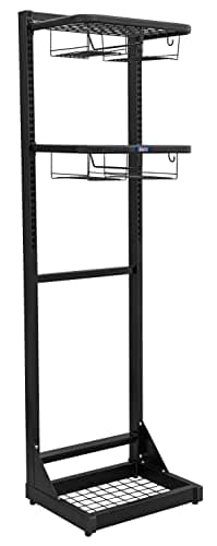 Image of Sealey - Freestanding Motorcycle Helmet & Gear Tidy - MS081FS, Black