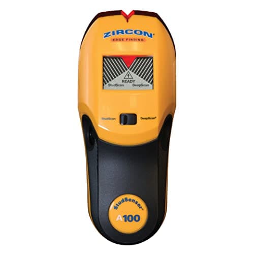 Image of Zircon StudSensor A100 Wall Scanner and Center/Edge Locating Stud Finder with WireWarning Detection