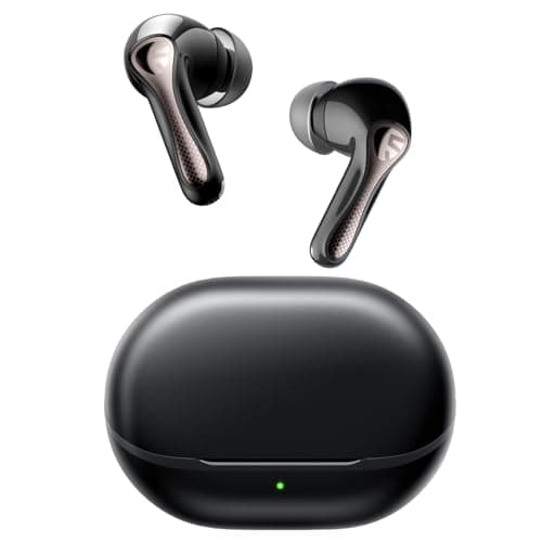 Image of SoundPEATS Air5 Pro Hi-Res Audio Wireless Earbuds Bluetooth 5.4 with LDAC, Adaptive Hybrid Noise Canceling Earphones Qualcomm Snapdragon Sound aptX Lossless, 6 Mics 37H Playtime