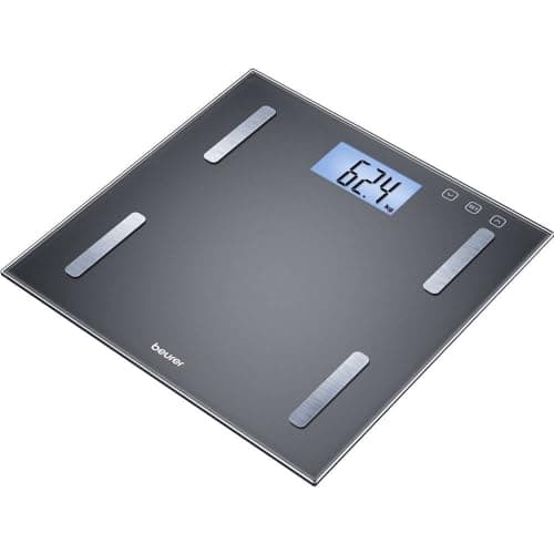 Image of Beurer BF180 Diagnostic Bathroom Scale, Classic Body Analysis Scale, with full-body analysis including BMI calculation & personalised calorie consumption recommendations