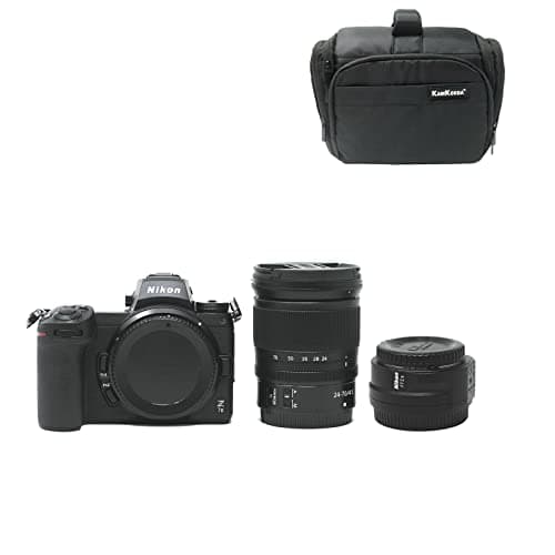 Image of KamKorda Camera Bag + Z7 II Mirrorless Digital Camera with Z 24-70mm f/4 S Lens + FTZ II Mount Adapter Kit, 45.7MP FX-Format BSI CMOS Sensor, UHD 4K60 Video, Touchscreen LCD + 2 Year Warranty
