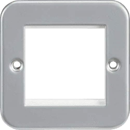Image of Knightsbridge Metal Clad Modular Faceplate, Grey,M2G