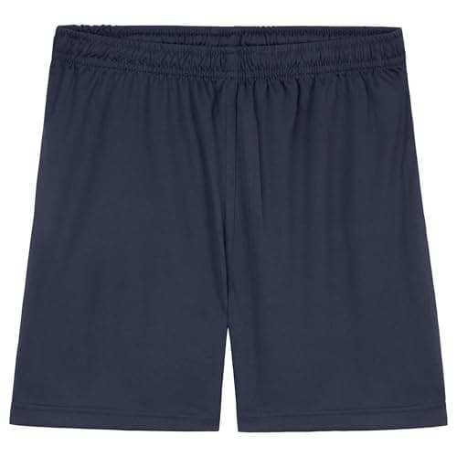Image of CityComfort Shorts for Boys Teens Gym Shorts PE Activewear Sports Lightweight Drawstring Training Running Casual Summer (Navy, 11-12 Years)