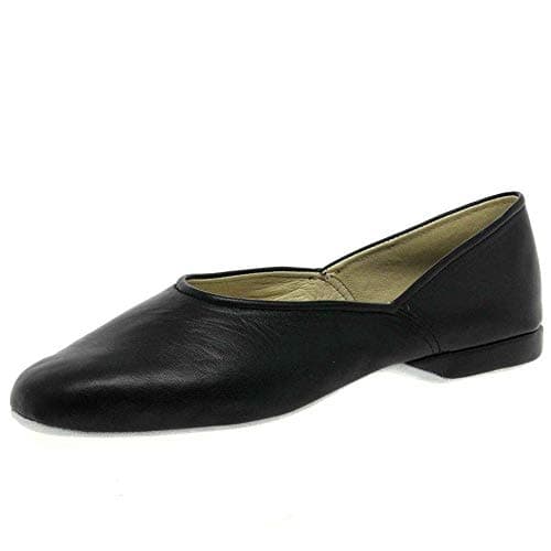 Image of Charles Clinkard Slippers Grecian Mens Leather Slippers 10 Black