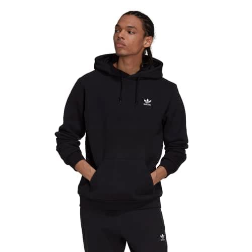 Image of adidas Originals Men's Trefoil Essentials Hoodie, Black, X-Small