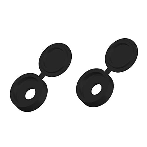 Image of Home Smart 100 x Snap-On Black Plastic Screw Caps / Cups & Cover Covers For No.6 - 8 Screws
