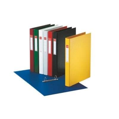 Image of Esselte VIVIDA A4 Ring Binder, Pack of 10 Assorted Colours – 42mm Width, 2 Round Ring Binder, 190 Sheet Capacity, Durable PP Cover, Spine Label, FSC® Certified, Home & Office File Organiser
