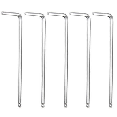 Image of Kesiku 2.5mm Long Arm Allen Key Set, 5PC Ball End Metric Alan Hex Key L-Shape with Size Markings, CR-V Wrench for Home Repair Maintenance DIY
