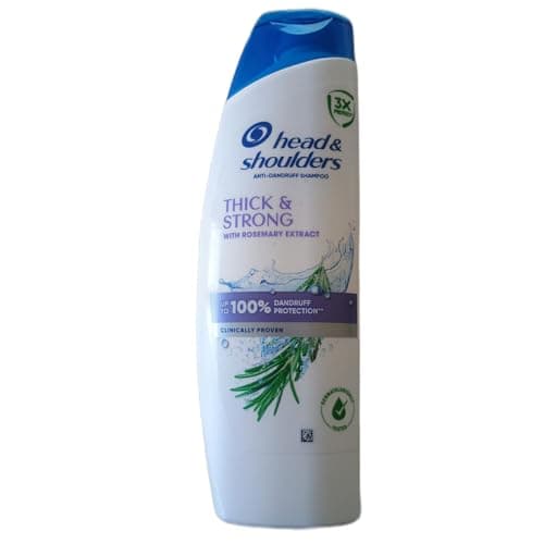 Image of Head & Shoulders Thick & Strong Anti-Dandruff Shampoo with Rosemary Extract 250ml – Strengthening Care for Fuller-Looking Hair