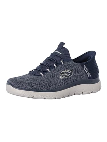 Image of Skechers Men's Summits Key Pace Trainers, Navy Mesh, 7 UK