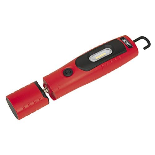 Image of Sealey Led3602R Rechargeable 360? Inspection Lamp 7 SMD + 3W Led Red Lithium-Ion