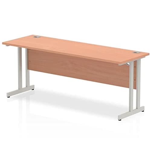 Image of BiMi 1800mm x 600mm Rectangular Straight Desk in Beech