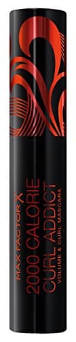 Image of Max Factor 2 Calorie Curl Addict Mascara with Curved Brush, Volume and Curl In One, Black/Brown, 11 ml