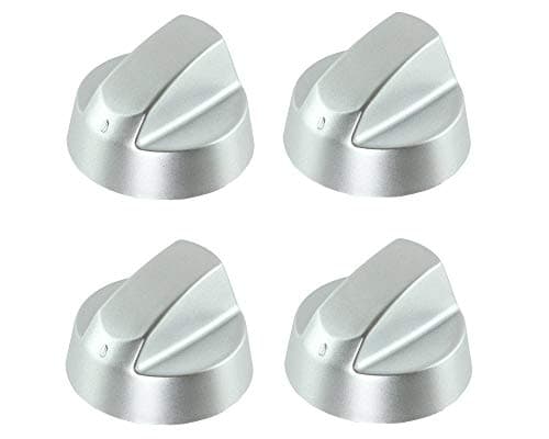 Image of LAZER ELECTRICS Silver Grey Control Knobs/Dials for Ariston Oven Cooker & Hob (Pack of 4)
