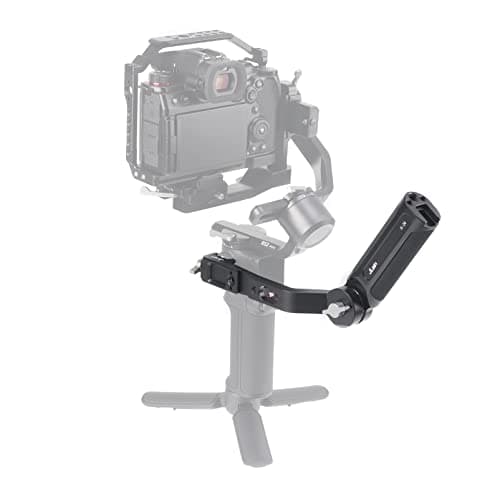 Image of FOTGA Sling Handgrip for DJI Ronin RS 2/RSC2/RS3 Pro/RS 3 Mini/RS 4 Pro/RS4 Mini Gimbal Handheld Stabilizer, Aluminum Alloy 180 Adjustable Handle Grip 1/4" 3/8" Cold Shoe Mount for Monitor, Microphone