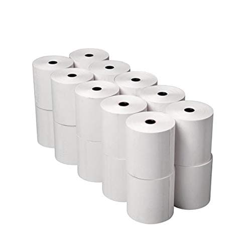 Image of 57 x 40 Thermal Credit Card Machine Till Roll Receipt Paper 1 Box 20 Rolls 57 x 40 x 12.7mm Core 57x38 Fit Verifone Carbon Mobile 5