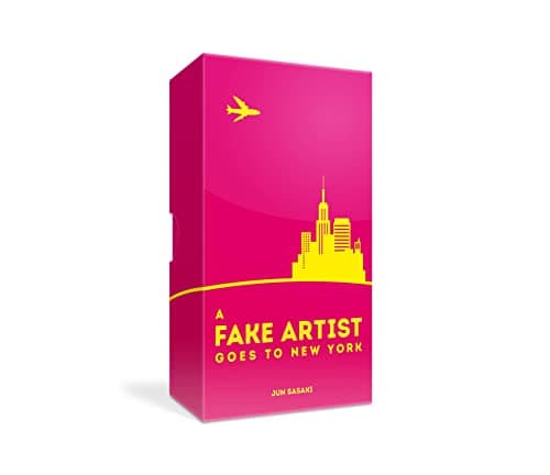 Image of Oink Games "A Fake Artist Goes To New York • Become An Artist • Fun Party Game • Colouring Christmas Games for Adults & Kids • 8 Year Olds +