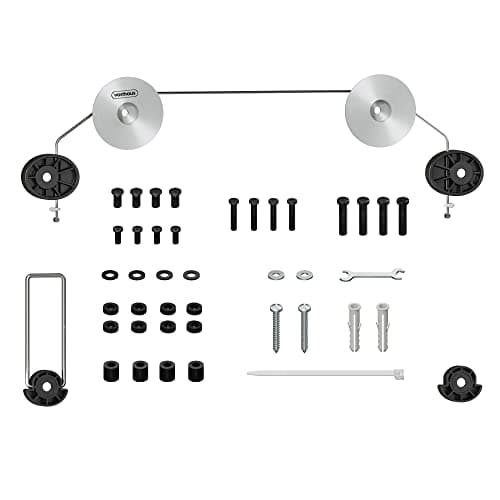 Image of VonHaus TV Wall Bracket for 37-75" Screens, Ultra-Slim Flush TV Bracket, Picture Frame Flat to Wall Wire Mount, 55kg Capacity, Max VESA: 800x800mm