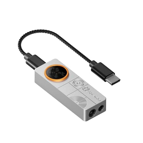 Image of Fosi Audio DS3 USB-C DAC Amp Dongle, Portable Headphone Amplifier with Gaming 7.1 Spatial Audio, ES9039Q2M XMOS POWERED, DSD512, 3.5mm Single 4.4mm Balanced, Hifi Amps for PC/Phone/PS5/Switch (Sliver)
