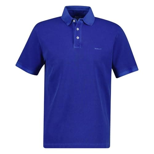Image of GANT Sunfaded SS Polo Shirt Royal Blue