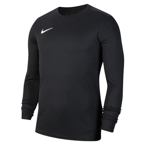 Image of NIKE Men's Nike Park Vii Jersey Long Sleeve Sweater, Black/(White), M UK