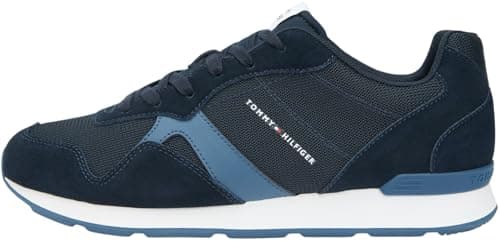 Image of Tommy Hilfiger Men Runner ICON Mix FM0FM05679 Low Top, Blue (Desert Sky), 41