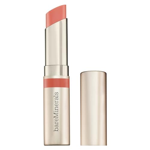 Image of bareMinerals Dewy Lip Gloss-Balm - Hydrating Lip Gloss + Tinted Lip Balm Hybrid, Shine Finish + 24HR Hydration, For Soft + Smooth Lips, Non-Sticky, Vegan