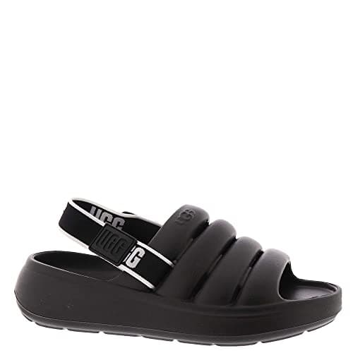 Image of UGG Sport Yeah Flat Sandal, Black, 2 UK