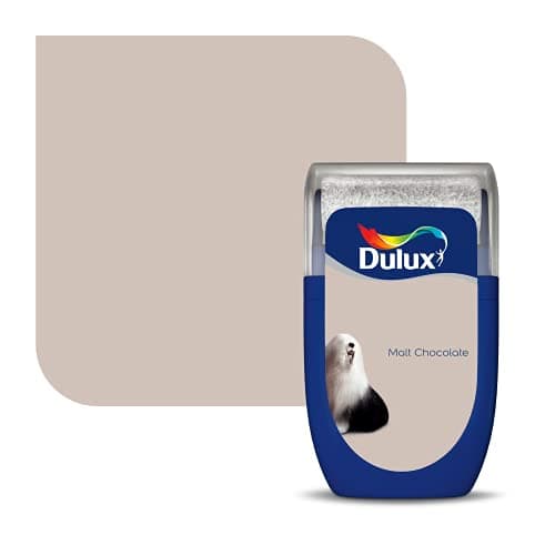 Image of Dulux Walls & Ceilings Tester Paint, Malt Chocolate, 30 ml