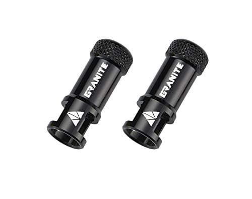 Image of Granite Juicy Nipple Valve Cap with Valve Core Removing Function, Easy to Use Bike Tyre Caps Dust Covers, Durable Alloy Tyre Valve Cap (Black)